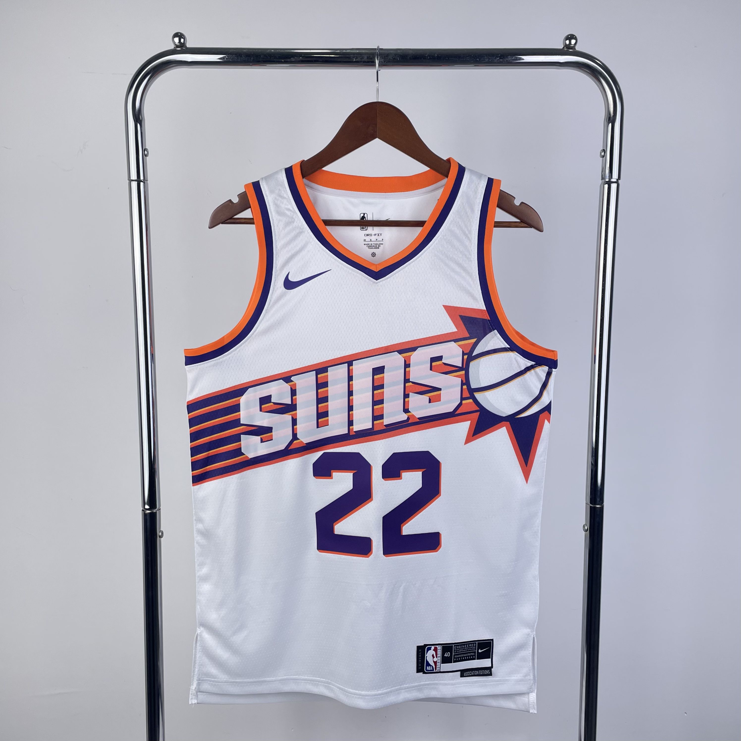 Men Phoenix Suns #22 Ayton White Season Nike 2024 NBA Jersey
